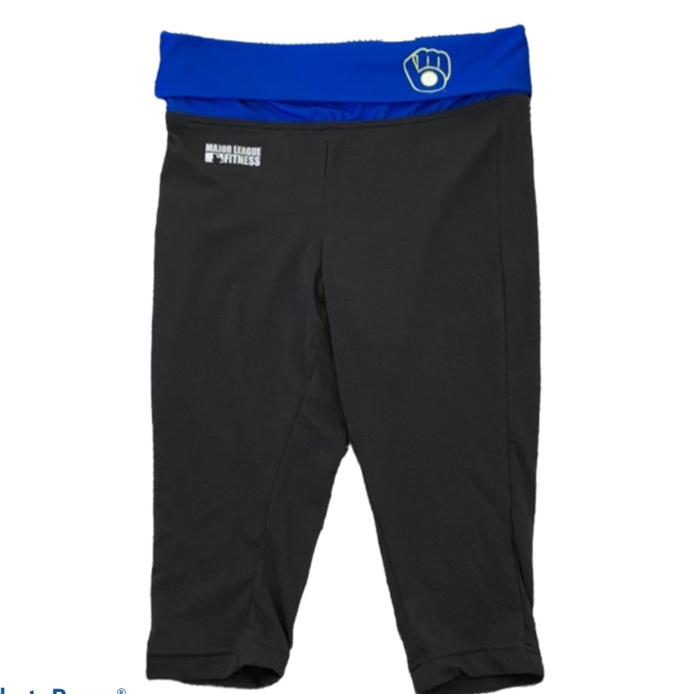 Milwaukee Brewers Major League Fitness Stretchy Ladies Leggings Sz S